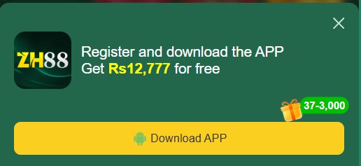 ZH88 register and download APP get free bonus prompt